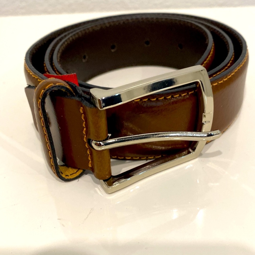 Handmade in Italy 100% Leather Men’s Brown Belt |Size 32